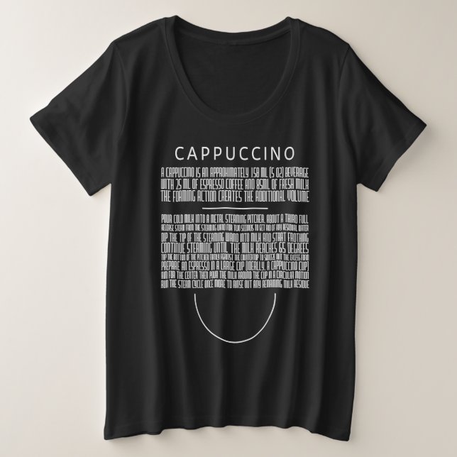 Cappuccino Recipe (Anverso del diseño)