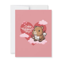 Cappy San Valentín | Tarjeta Cupido Capybara
