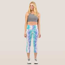 Capri Aqua Dream Tie-Dye Leggings