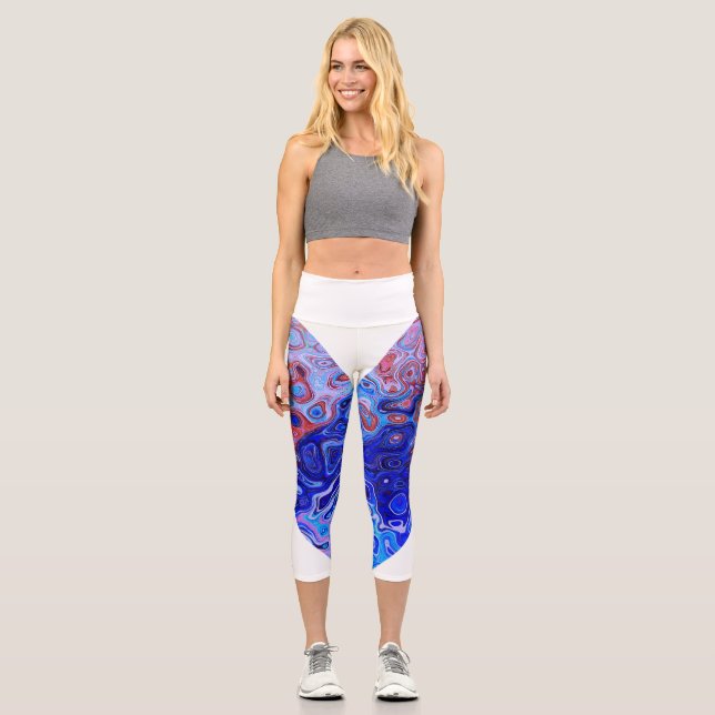 Capri capris de alta cintura Leggings (Anverso)