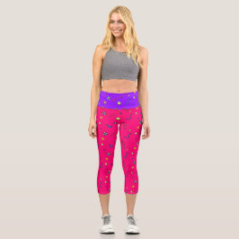 Capri Crazy 80s - Leggings de patrones