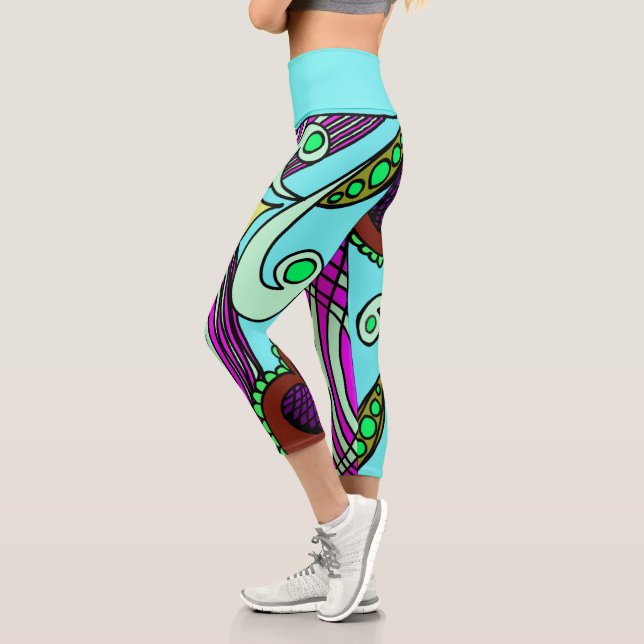 Capri Doodle 1E Colores 2 Leggings (Izquierda)