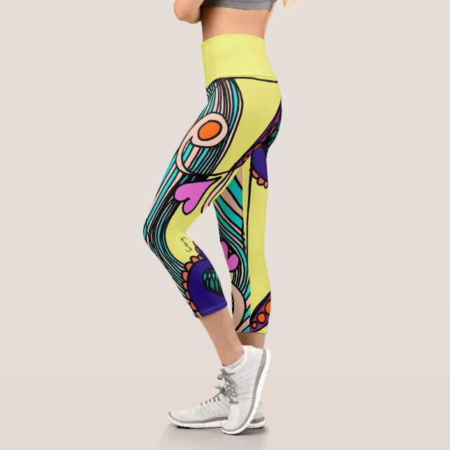 Capri Doodle 1E Colores 3 Leggings (Izquierda)