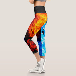 Capri Fuego y hielo Hot Leggings