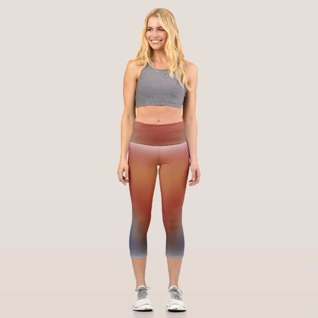 Capri gradiente de forma libre en leggings de yoga peque (Anverso)