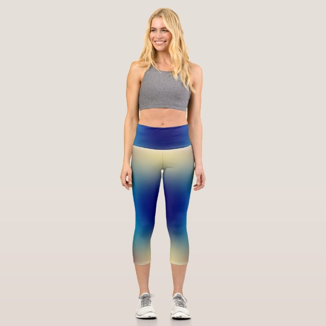 Capri gradiente de forma libre en leggings extra pequeño (Anverso)