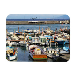 Capri, Italia, Barcos, Marina, Fotografía, Imán