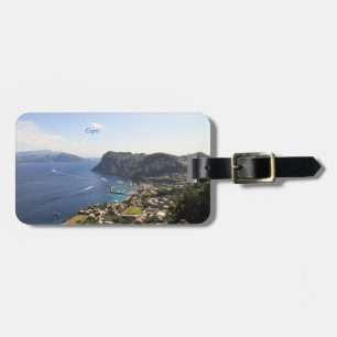 Capri, Italia, fotografía, etiqueta para el equipa