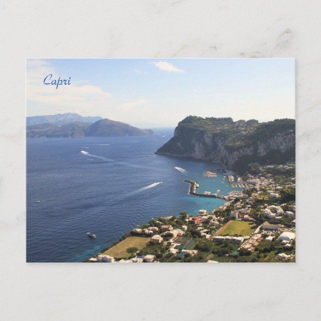 Capri, Italia, fotografía, postal (Anverso)