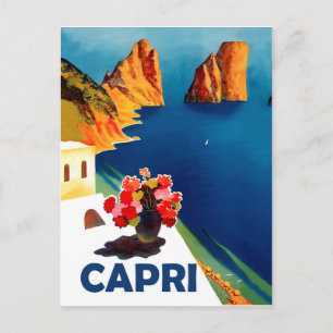 Capri, Italia. Postal vintage