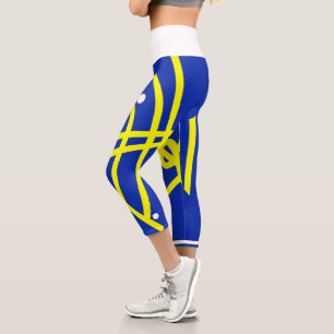 Capri Leggings de minimalismo de arte abstracto 'Life. F