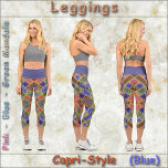 CAPRI LEGGINGS Diseño Mandala rosa-Azul-Verde<br><div class="desc">Una imagen en tonos rosas, azules, amarillos y verdes (y más) hacen que estas Leggings al estilo Capri sean muy coloridas. Disponible en cinco tamaños para mujeres (XS, S, M, L, XL). Consulte la descripción "Acerca de este producto" que aparece a continuación para obtener información general sobre el tamaño y...</div>