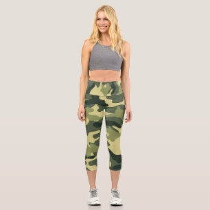 Capri leggings estampadas con camuflaje