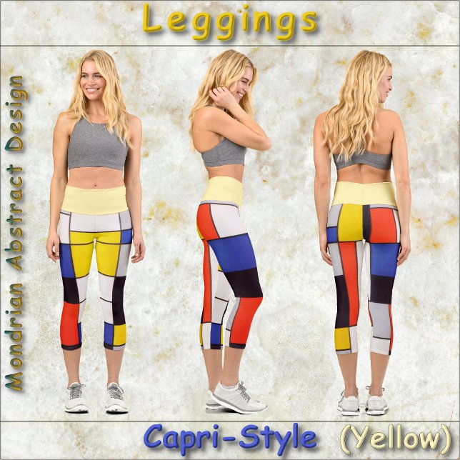 CAPRI LEGGINGS -Resumen Mondrino - Colores primari (Subido por el creador)