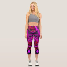 Moda femenina leggings Cintura alta Capris Custo