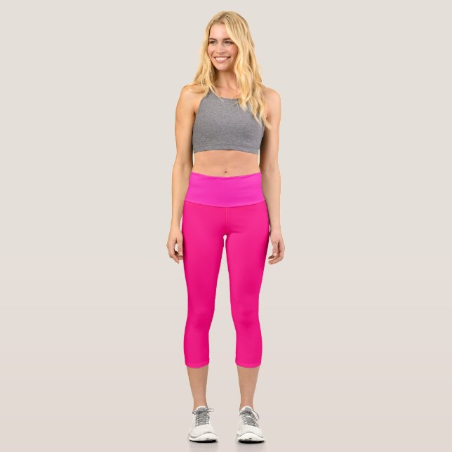 Capri Neon Pink Funky Leggings (Anverso)