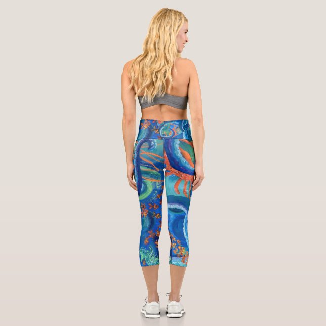 Capri Octopacifica Capril Yoga Leggings (Reverso)