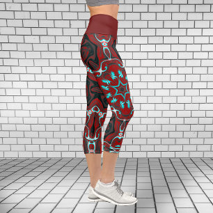 Capri Psicodelic Hippie Leggings