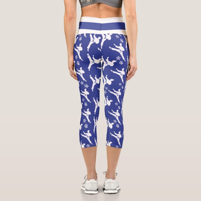 Capri Seúl Spirit Sports Leggings Blue (Reverso )