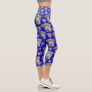 Capri Staffordshire Bull Terrier Puppy, Capris Leggings