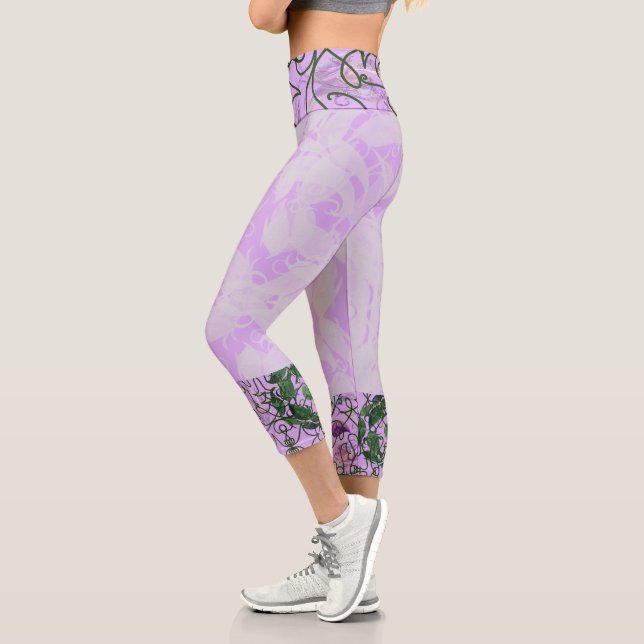 Capri Susea Blu Studios Elemental Garden Leggings (Izquierda)
