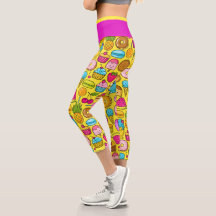 Trajes dulces Moda Pop Capris Leggings