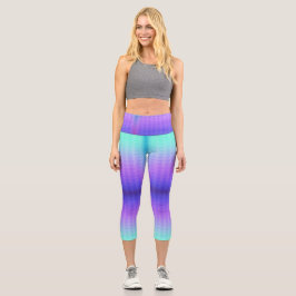 Capri Una persona lleva leggings vibrantes de ombre