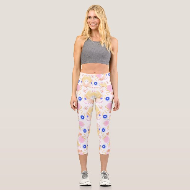 Capri Vista frontal de una persona que lleva leggings co (Anverso)