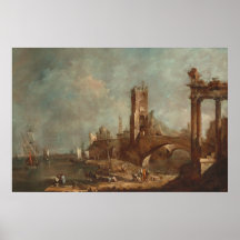 Capricho de un Puerto - Póster de Arte Fino Guardi