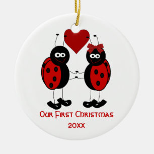 Caprichoso nuestro primer ornamento del navidad