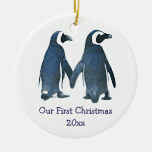 Caprichoso nuestro primer ornamento del navidad