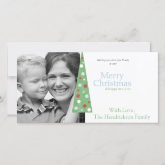 caprichosos de navidad árbol de foto saludo