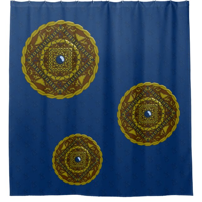 Capricorn Mandala Cortina de ducha (Anverso)