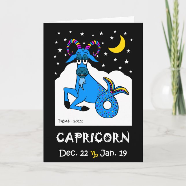 CAPRICORN - TARJETA DE REUNIÓN DE ZODIAC (Anverso)