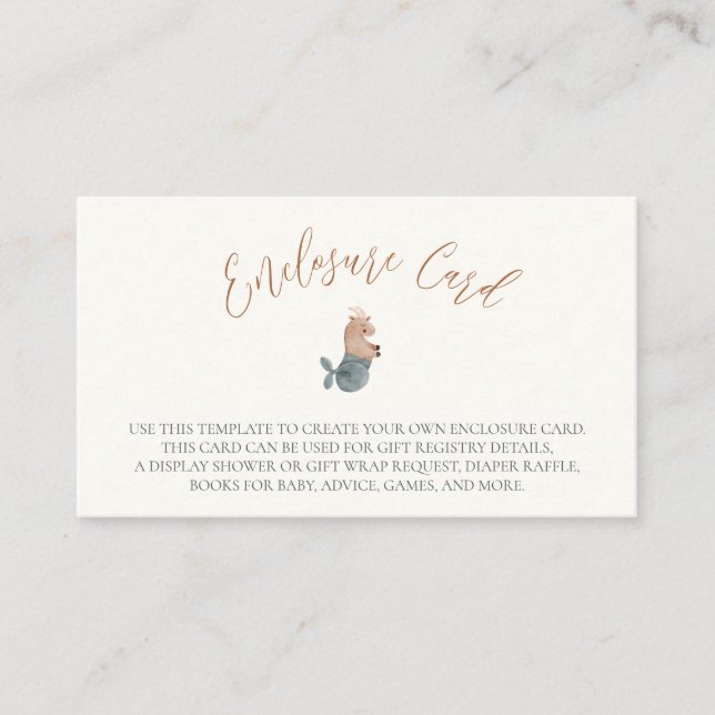 Capricorn Zodiac Rótulo Tarjeta de gabinete Baby S (Anverso)