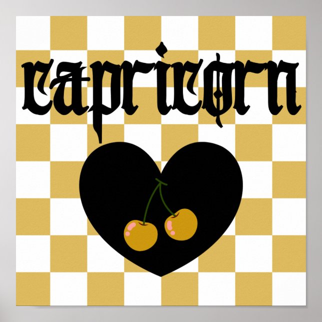 Capricornio Arte de cerezo bajo control estético g (Frente)