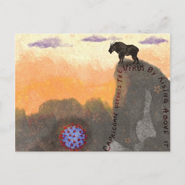 Capricornio derrota a la tarjeta de postales de vi (Anverso)