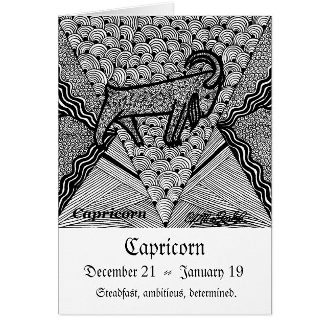 Capricornio (muestra del zodiaco) (Frente)