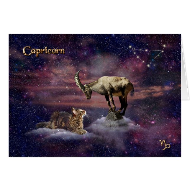 Capricornio para los amantes del gato (Anverso (Horizontal))