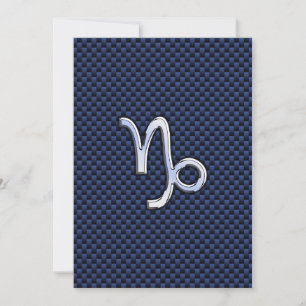 Capricornio Rótulo Zodiac estilo de fibra de carbo