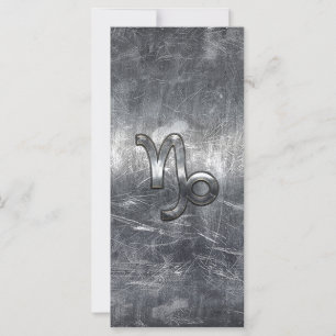 Capricornio Rótulo Zodiaco en grunge estilo angust