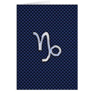 Capricornio Símbolo zodiaco marina fibra de carbon