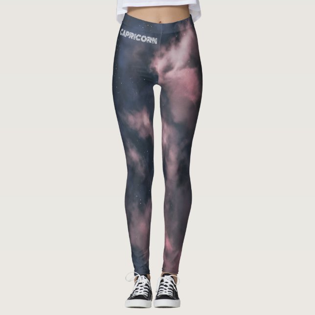 Capricornio Zodiac Clouds Leggings (Anverso)