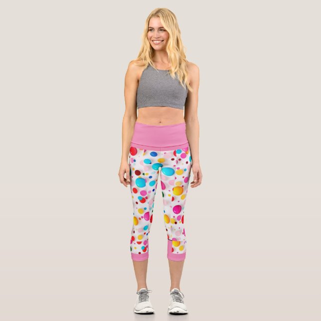 Capris de alta destreza cada par de leggings (Anverso)