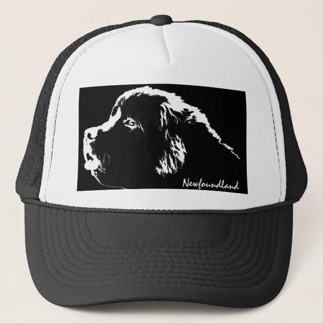 Caps de Newfoundland Caps Gorras de perros persona (Anverso)