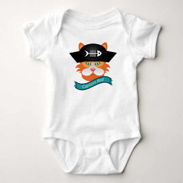 Captain Red - Baby Jersey Bodysuit  (Anverso)