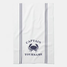 Captain Your Name Crab Kitchen Toalla