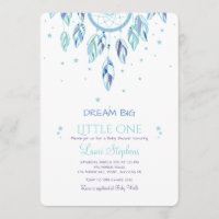 Captar una invitación azul de sueño