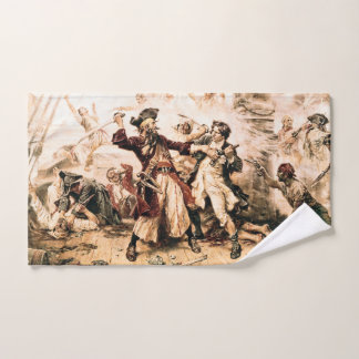 Captura, barba negra pirata, venganza de la reina