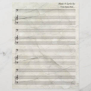 Captura de la barra de música de la hoja en blanco